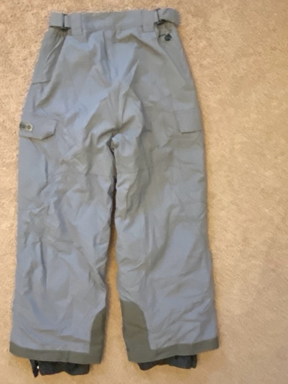 Predator Mountain Wear Junior  Gray Cargo Ski Snow Pants JR10 10